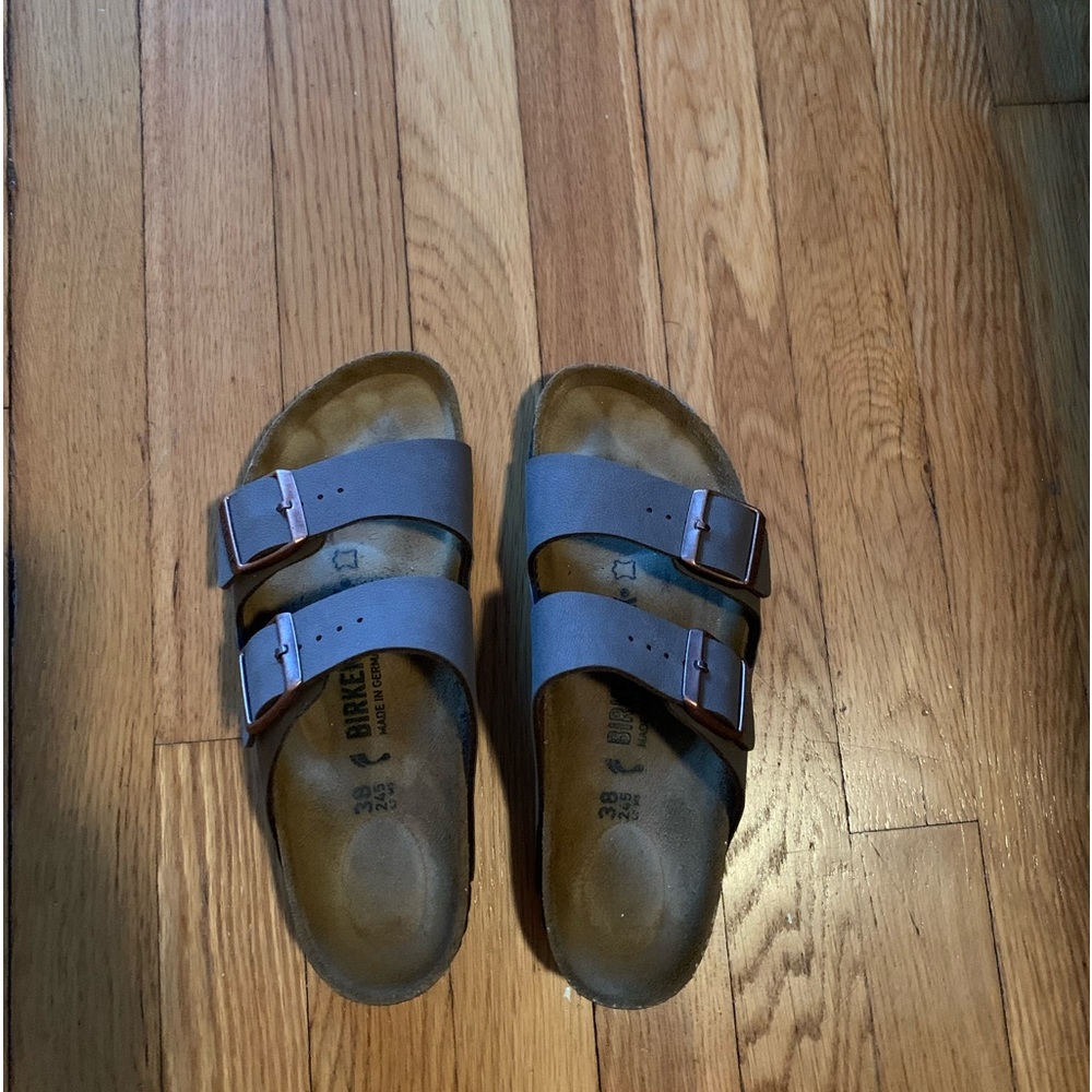 Birkenstock Arizona brown leather sandal size 38